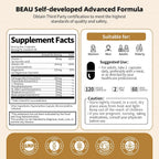2 Pack Suplemento de Cortisol para Mujeres y Hombres - 10-en-1 Reductor de Cortisol con Ashwagandha y Magnesio - 120 Cápsulas