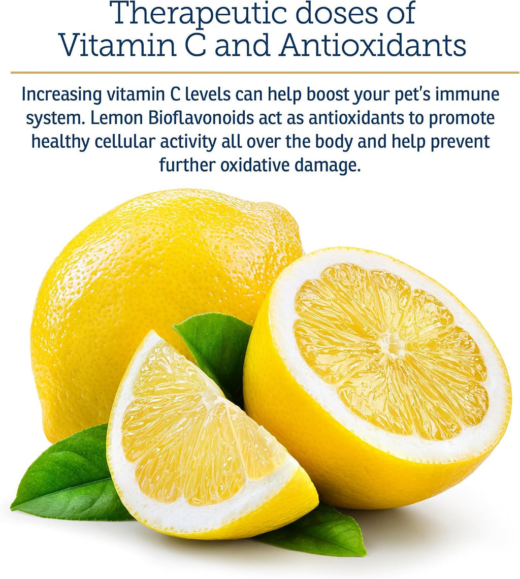 Rx Vitamins Bio-C - Vitamina C para Perros y Gatos con Bioflavonoides de Limón - 113 g