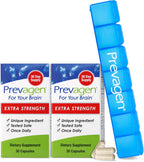 Prevagen Extra Strength - 60 Cápsulas (2 paquetes de 30) con Apoaequorina y Vitamina D3 + Pastillero Semanal