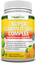 Super Vitamin C Complex - 1695mg - 180 Comprimidos - NutriONN