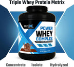 BioX Power Whey Complex - 100% Pure Whey Protein - 26g Protein Per Serving - 52 Servings, 1.81 kg (Chocolate)