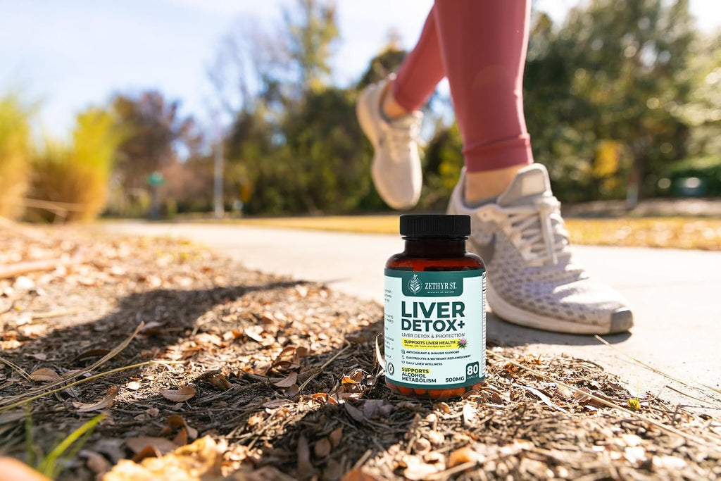 Zethyr St. Liver Detox+ con Cardo Mariano - Dosis Premium - Limpieza Hepática con NAC, ALA, Colina y Vitaminas B - 80 Cápsulas para Apoyo Antioxidante Diario