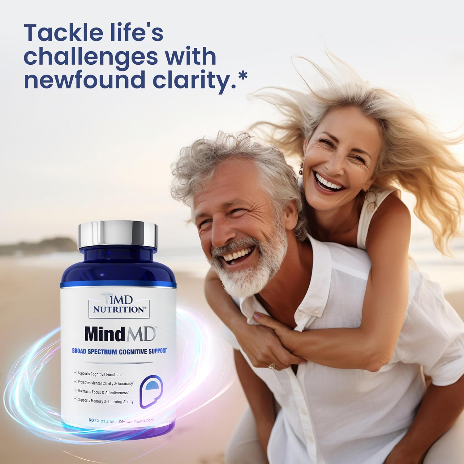 MindMD de 1MD Nutrition - Suplemento para la Memoria y Concentración (60 Cápsulas)