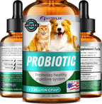Probióticos Líquidos Premium para Perros, Gatos, Cachorros y Gatitos, 60 ml - Vetflix