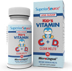 Superior Source Clean Melts de Vitamina C y D3 para Niños - 90 MicroLingual Instant-Dissolve
