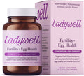 Ladywell Fertility + Egg Health – Suplemento de fertilidad con CoQ10, folato y vitamina D, 60 cápsulas