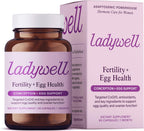 Ladywell Fertility + Egg Health – Suplemento de fertilidad con CoQ10, folato y vitamina D, 60 cápsulas
