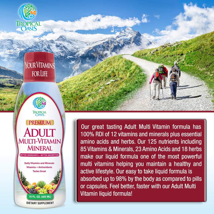 Tropical Oasis Multivitamínico Líquido para Adultos - 473 ml – Image 8