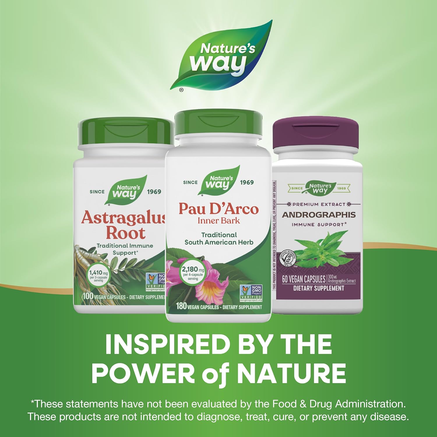 Nature's Way Pau d'Arco Inner Bark - 180 Capsules
