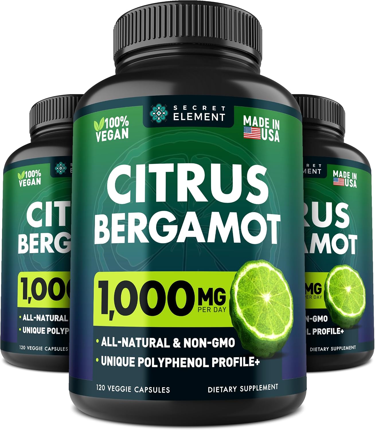 Citrus Bergamot Extract 1000mg - 120 Cápsulas Veganas