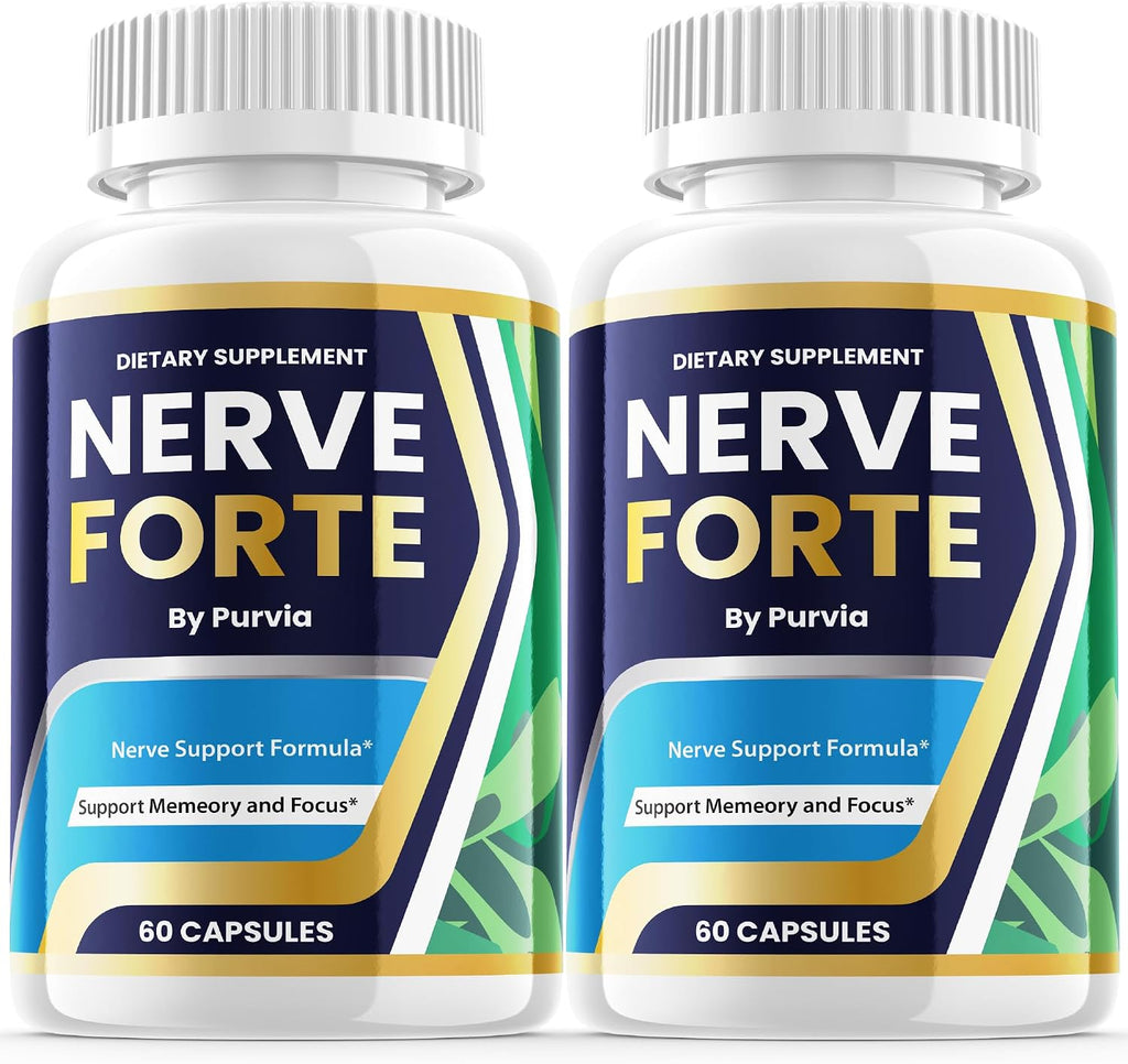 Nerve Forte (2 Pack) - Cápsulas de Fórmula Avanzada para el Bienestar General, 120 Cápsulas