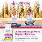 Just Thrive - Just Calm - Gestor de cortisol - Apoyo para la calma, memoria y estado de ánimo - Vegano, 30 cápsulas
