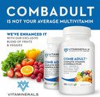 Vitaminerals CombAdult Fórmula Integral Multivitamínica y Mineral (180 Cápsulas Vegetales)