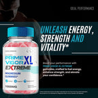 Prime Vigor XL Extreme Gummies - Suplemento en Gominolas para Hombres (3 Paquetes)