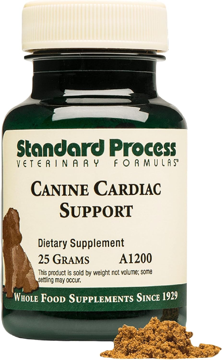 Standard Process Inc. Canine Cardiac Support - Suplemento para la salud cardíaca de perros con selenio - 25 g