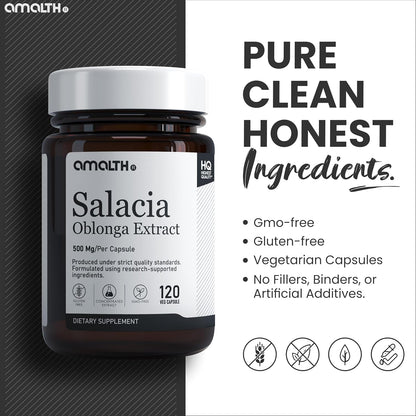 AMALTH Salacia Oblonga 500 mg - 120 Cápsulas Vegetales – Image 6