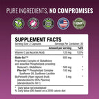 Approved Science® Glutatión 500 mg con Vitamina C y BioPerine - 180 Cápsulas (3 Envases)