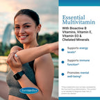 EuroMedica Essential Multivitamin - Complemento alimenticio con vitaminas B, C, D3, E y minerales quelados - 60 comprimidos