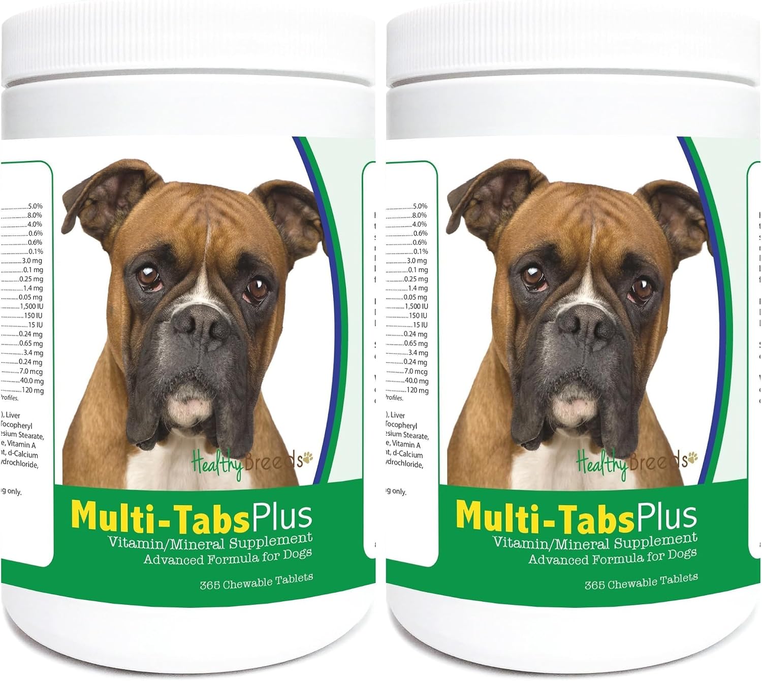 Healthy Breeds Multi-Tabs Plus Bóxer 365 comprimidos masticables