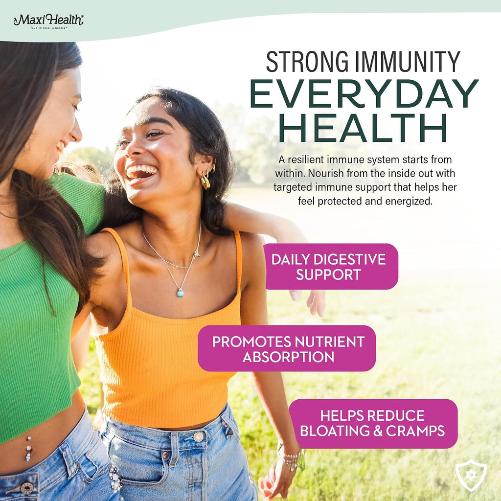Multivitamínico Supreme para Chicas Adolescentes 12-17 años – con D3, Hierro, Calcio, Biotina y Enzimas Digestivas – 60 Comprimidos