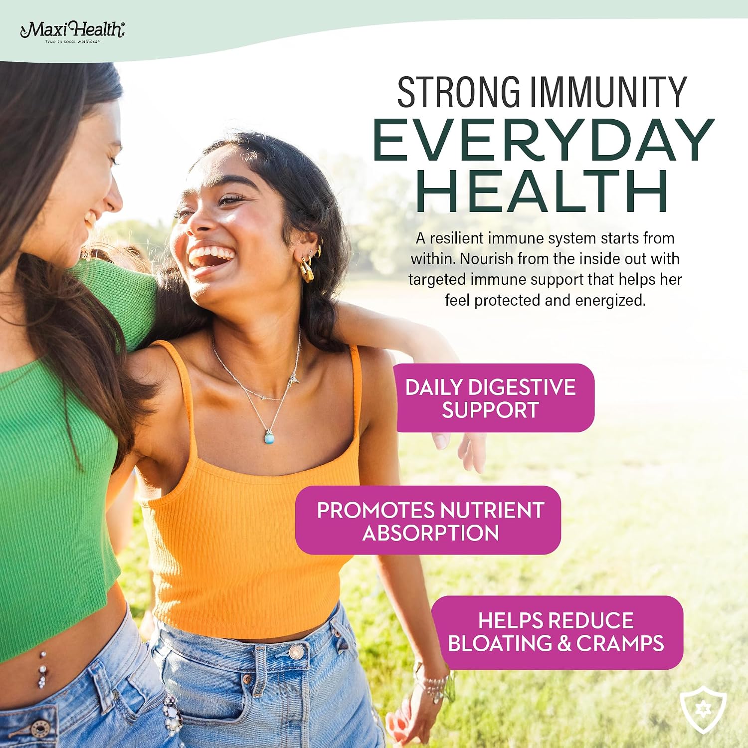Multivitamínico Supreme para Chicas Adolescentes 12-17 años – con D3, Hierro, Calcio, Biotina y Enzimas Digestivas – 60 Comprimidos