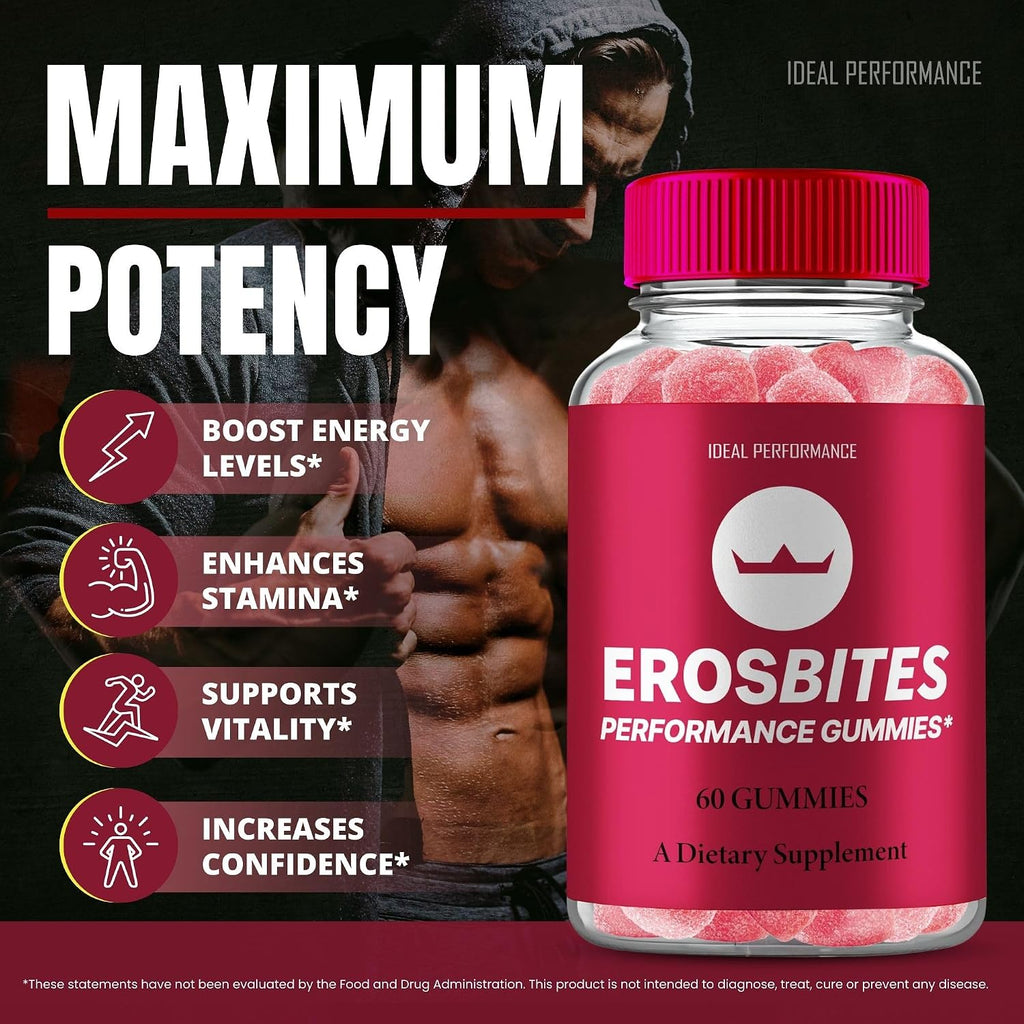 Eros Bites Gummies for Men – Advanced Formula All Natural Support (1 Pack)