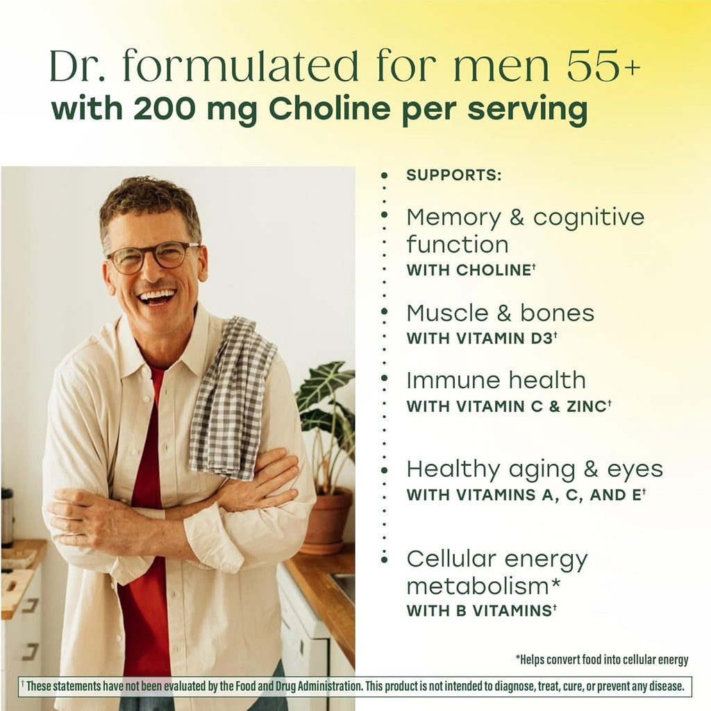 MegaFood Multivitamínico Avanzado para Hombres 55+ - 120 Comprimidos