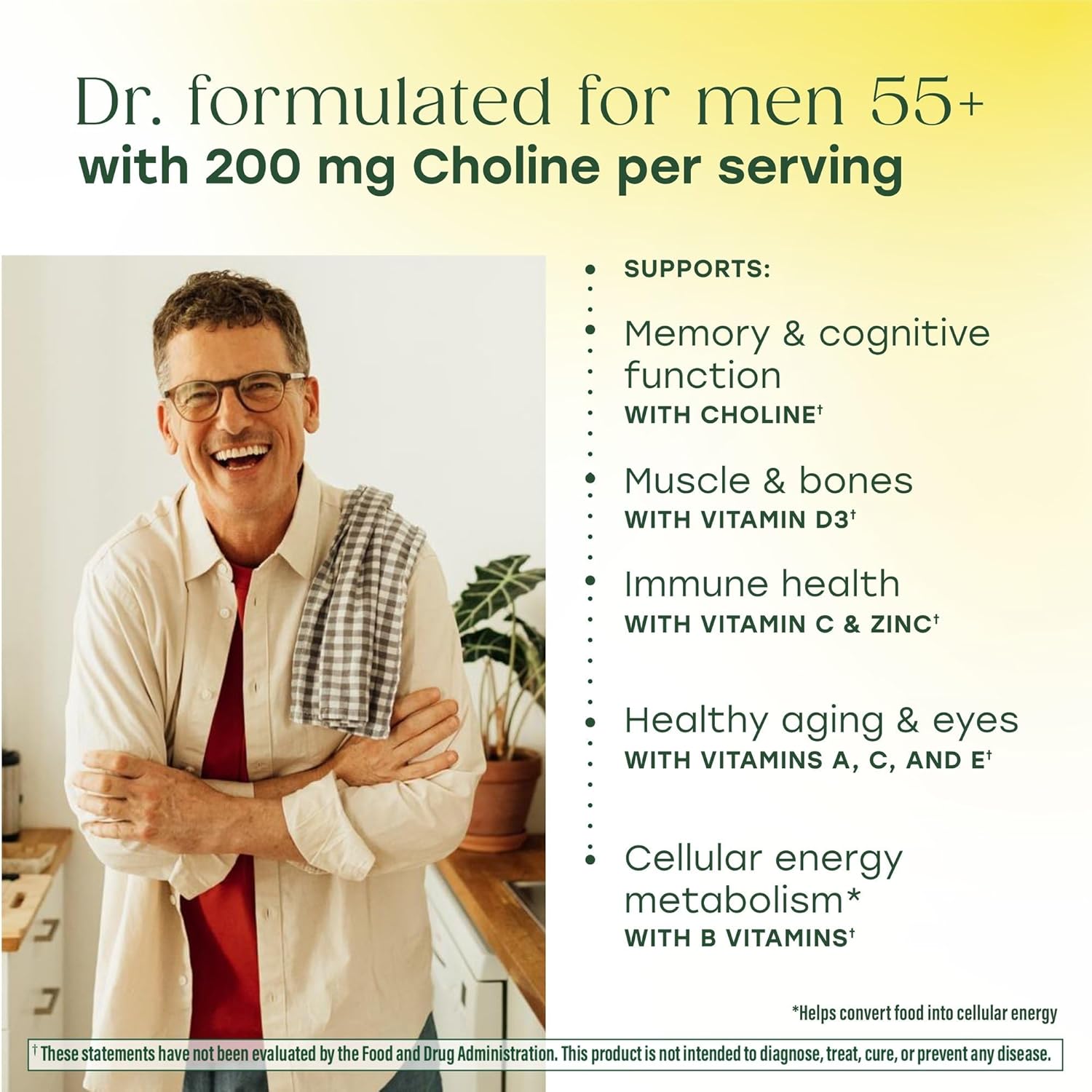 MegaFood Multivitamínico Avanzado para Hombres 55+ - 120 Comprimidos