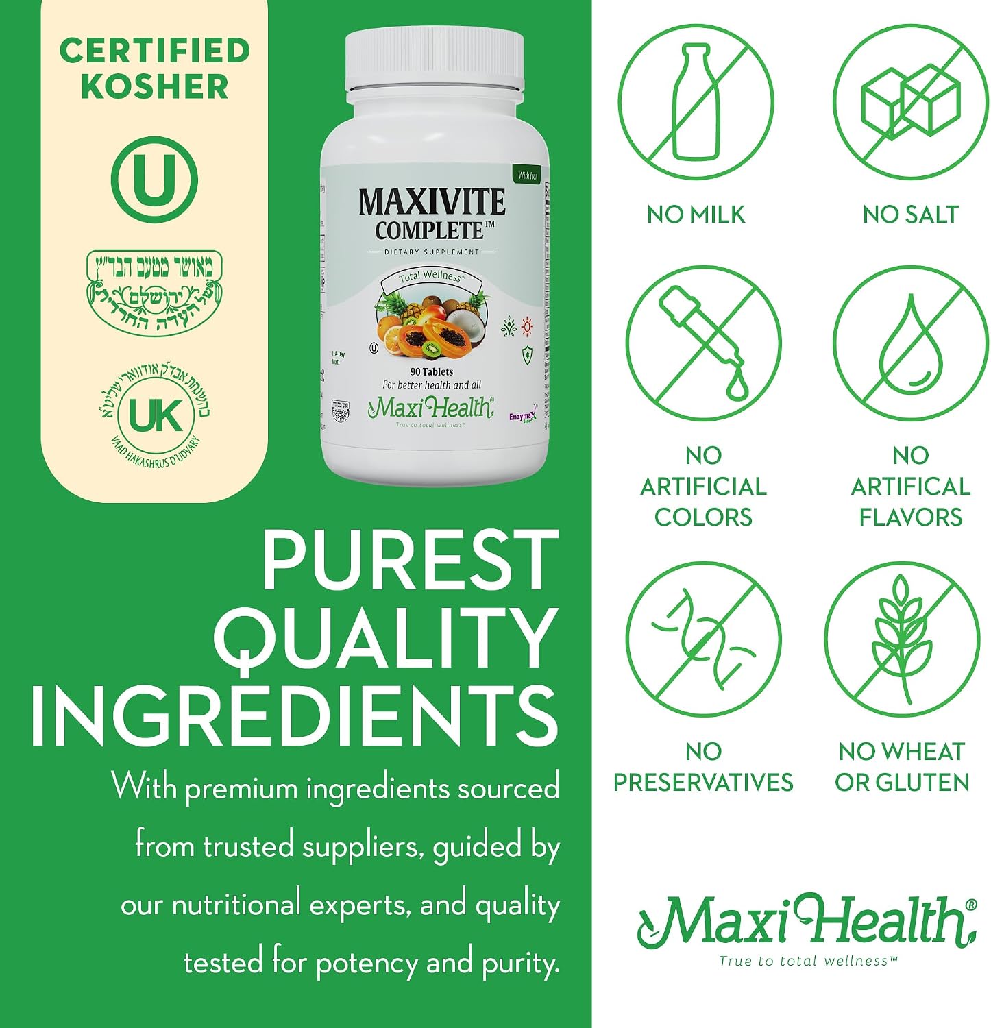 Maxivite Complete Multivitamínico con Hierro – 90 Comprimidos