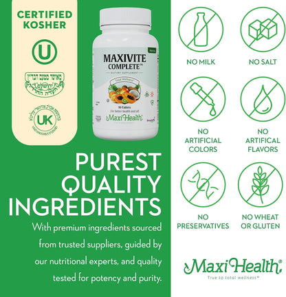 Maxivite Complete Multivitamínico con Hierro – Vitamina C: Ayuda a proteger las células del estrés oxidativo y – Image 6