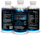 ACTIF Multivitamínico Líquido Diario para Hombres 30+ con 40 Factores Avanzados – No GMO, Hecho en EE.UU., 946 ml