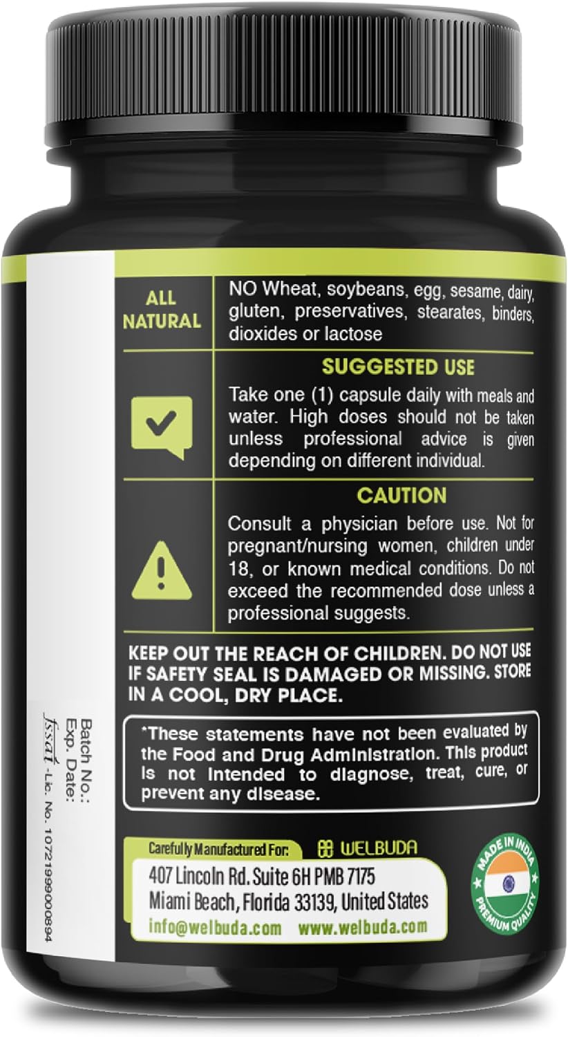 WELBUDA 5in1+ Nicotinamide Riboside Supplement with Resveratrol, Quercetin, Turmeric, Rhodiola Rosea - 90 Count for 90 Days