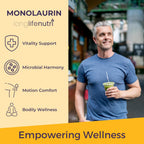 LongLifeNutri Monolaurin 1500mg - 200 Cápsulas Vegetarianas - Complemento de Glicerol de Coco Ecológico