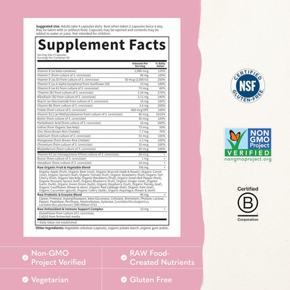 Garden of Life Vitamin Code Mujeres 50 & Wiser Multivitamínico - 240 Cápsulas – Image 3