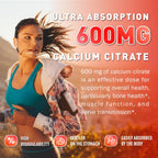 Joywiit Gominolas de Vitamina B1 500mg, Suplemento de Tiamina para Adultos, con 600mg de Citrato de Calcio, Apoya el Sistema Nervioso, Vegano, Masticable Sabor Naranja Natural