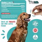 PET LOL Taurina para Perros con L-Carnitina y CoQ10, 120 Comprimidos Masticables