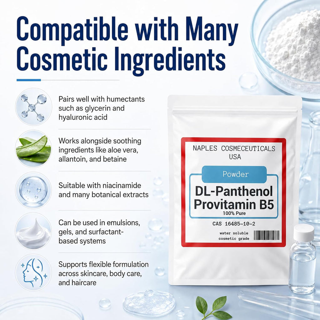 Polvo de Pantenol Puro 100% (DL-Pantenol) - 4 oz