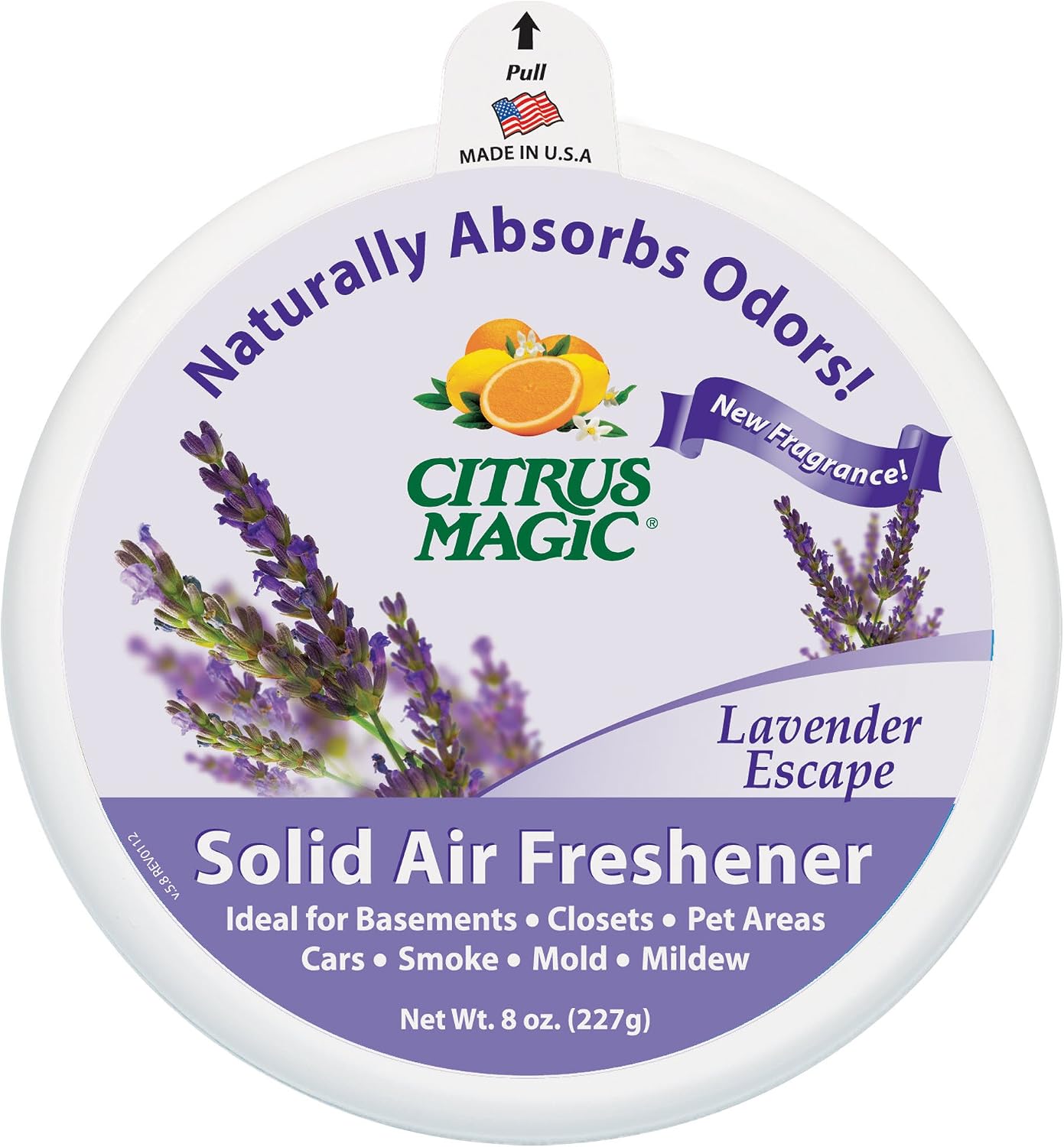 Citrus Magic Eliminador de Olores Sólido Lavanda, 227g