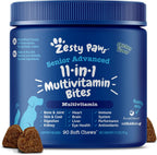 Zesty Paws Suplemento NAD+ Precursor para Perros - Niagen para Envejecimiento Saludable y Apoyo Muscular - 60 Cápsulas