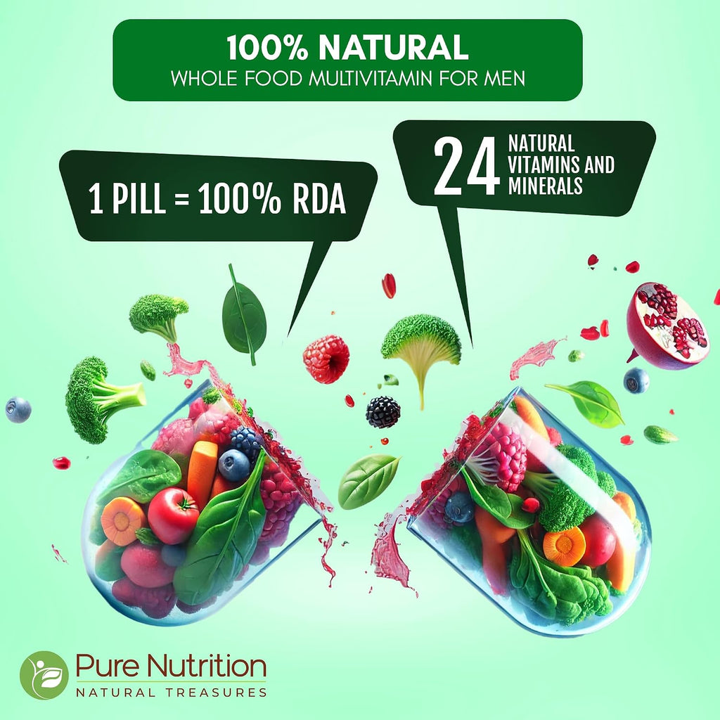 Pure Nutrition Multivitamínico Integral para Hombres - 90 Comprimidos (3 Meses)
