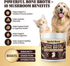 Special Breed Caldo de Huesos de Res para Perros - Proteína Alta con 10 Setas Orgánicas y Colágeno