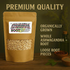 Raíz de Ashwagandha Orgánica | Withania Somnifera | Cultivada en Oregón | 100% Natural y No GMO | 113 g (4 oz)