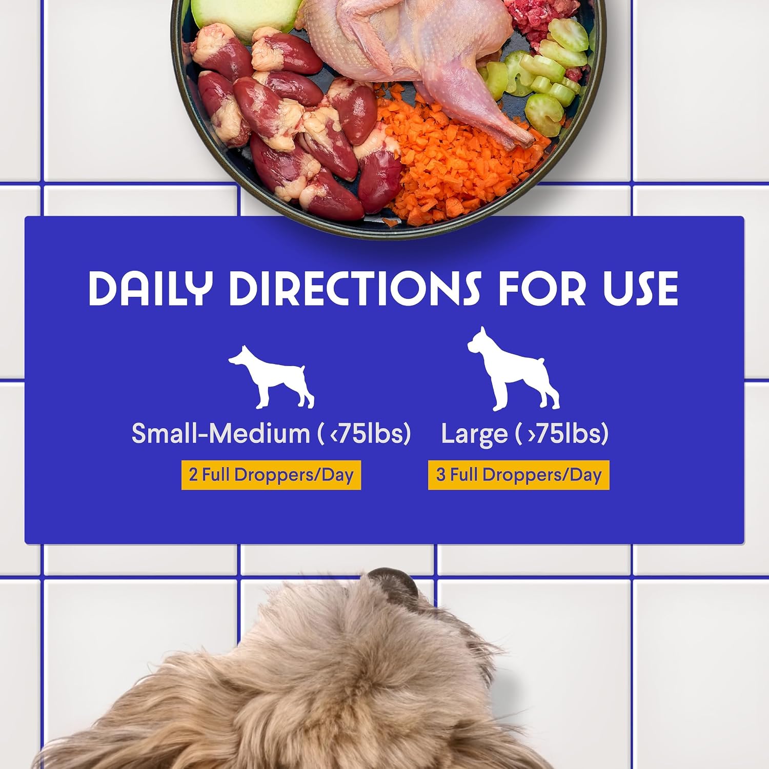 Wonder Paws Premium Kidney Support for Dogs – Suplemento Líquido de Arándano para Perros – 60 ml