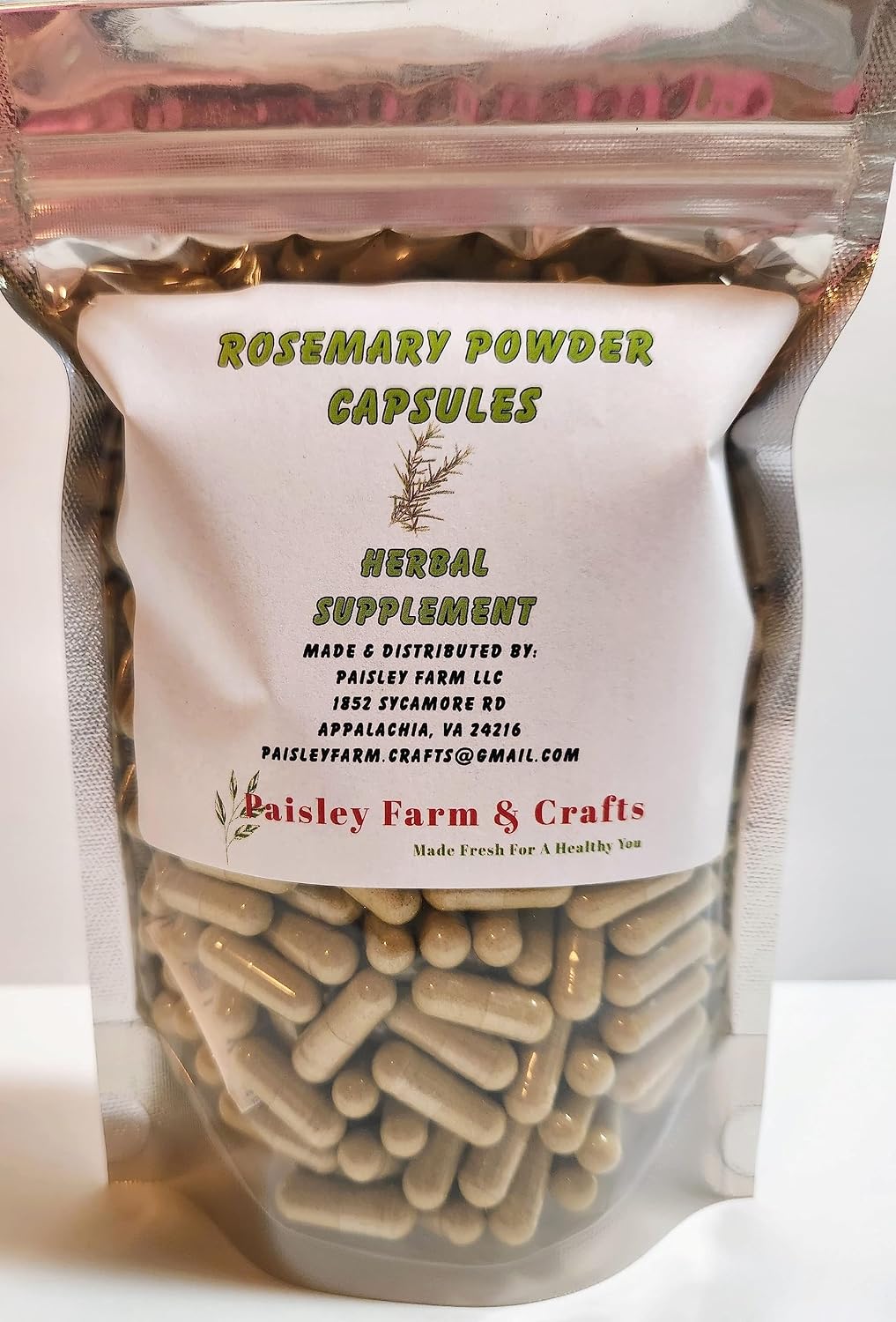 Cápsulas de Romero - 300 Cápsulas - Suplemento Herbal
