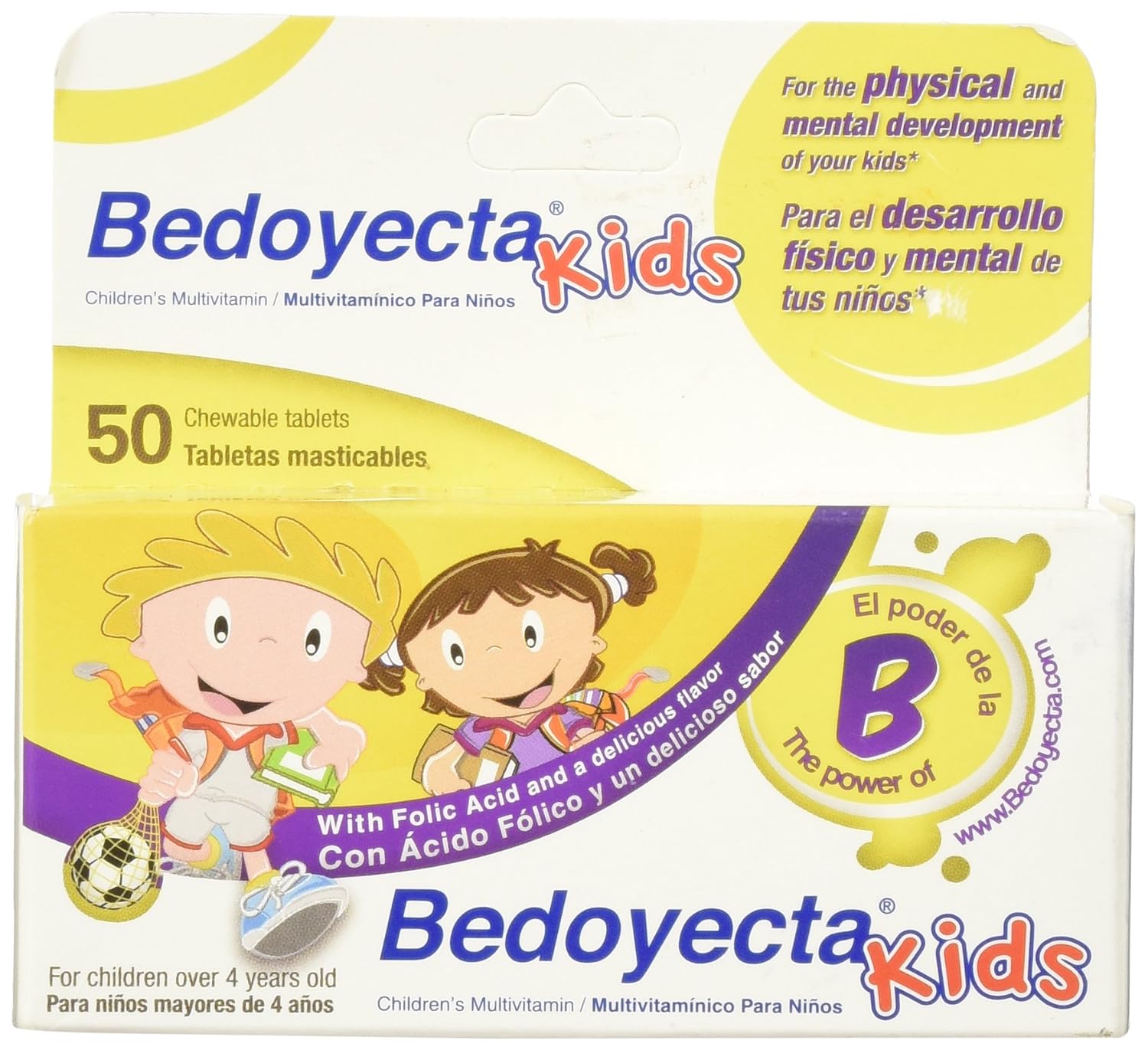 Bedoyecta Chewables Multivitamínico Infantil - 50 Comprimidos Masticables