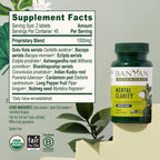 Banyan Botanicals Organic Mental Clarity - Ayurvedic Supplement for Mental Clarity - 90 Tablets