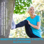 Nikoni Liposomal S-Acetil L-Glutation, Resveratrol, Ácido Hialurónico y Colágeno, 500 mg, 120 Cápsulas Blandas