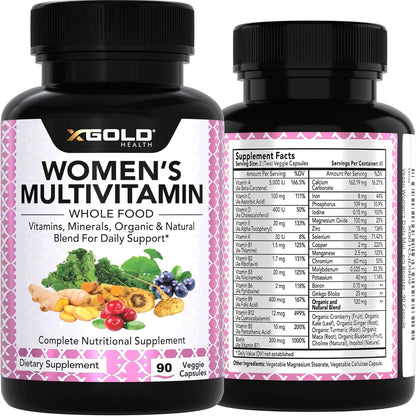 Multivitamínico Vegano para Mujeres 50+ con Superalimentos Orgánicos - 90 Cápsulas – Image 7