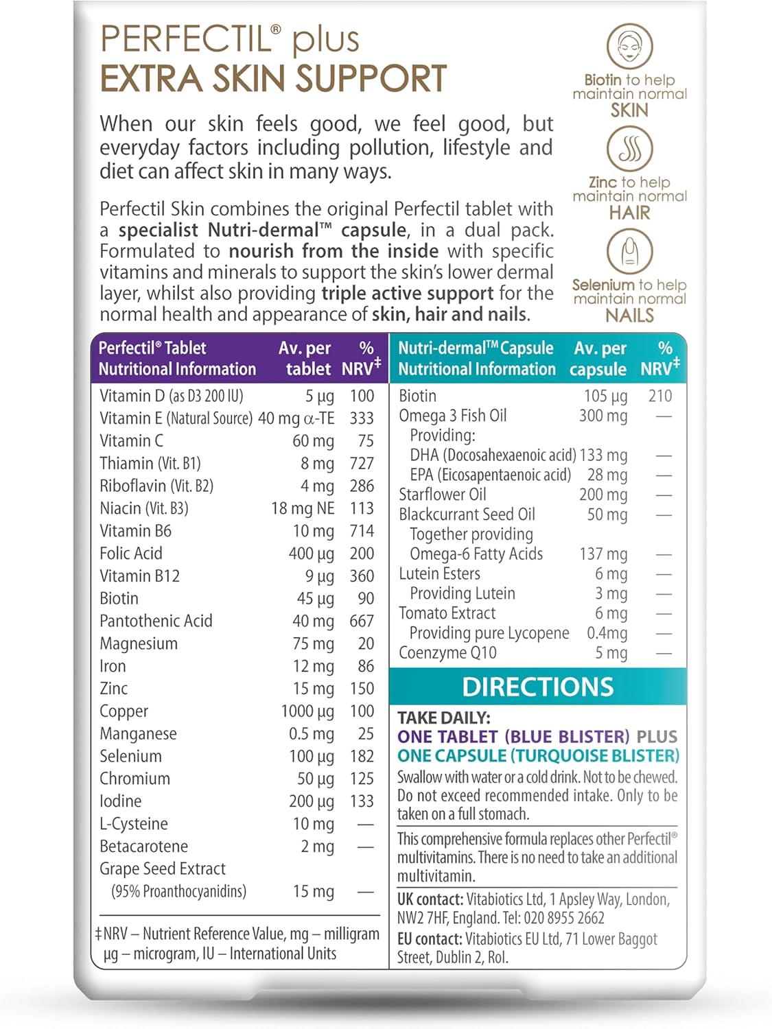 Perfectil Vitabiotics Plus Dual Pack - 56 Comprimidos