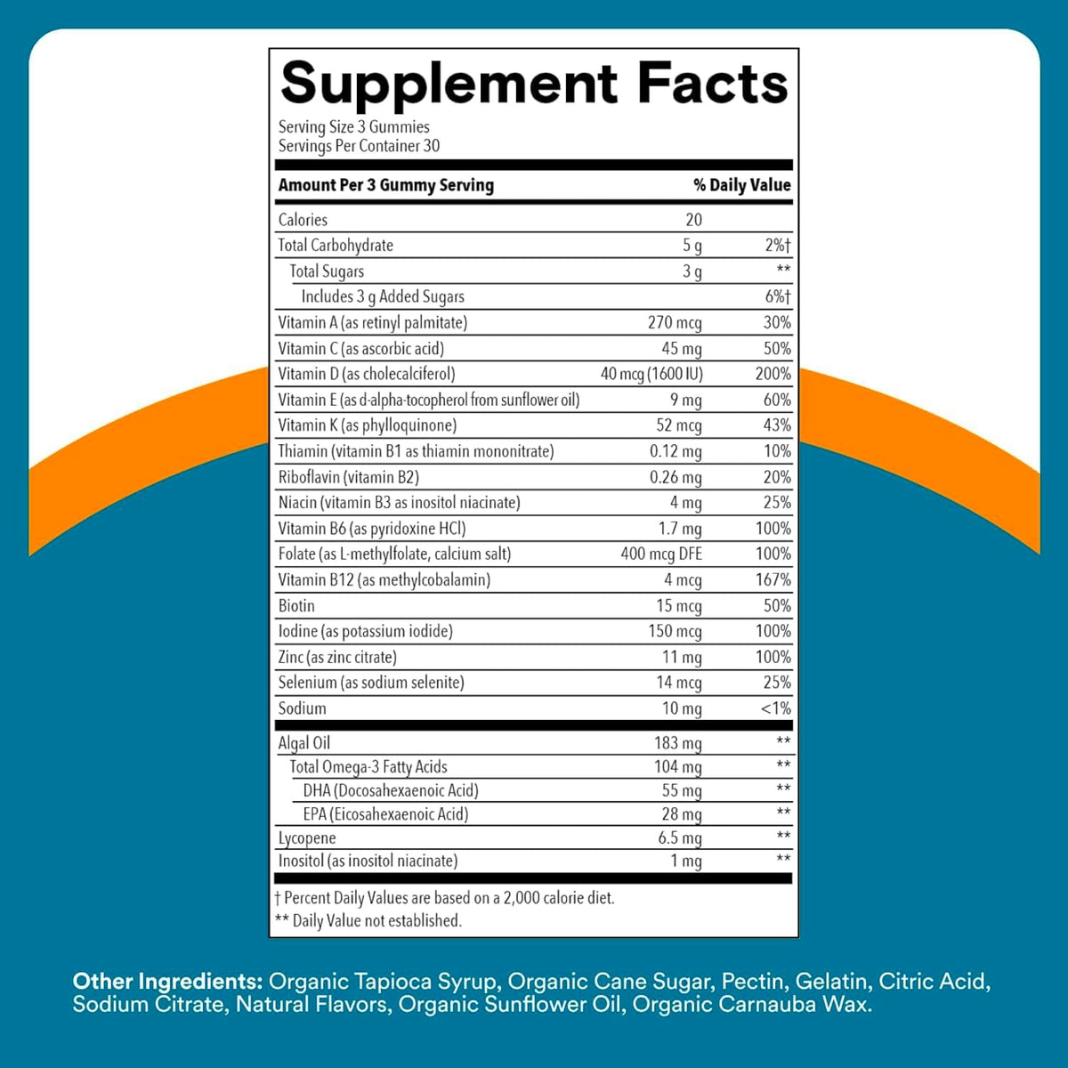 SmartyPants Men's Multivitamin Gummies - 90 – Metilfolato (vitamina B9 activa): Esta forma de folato es – Image 6